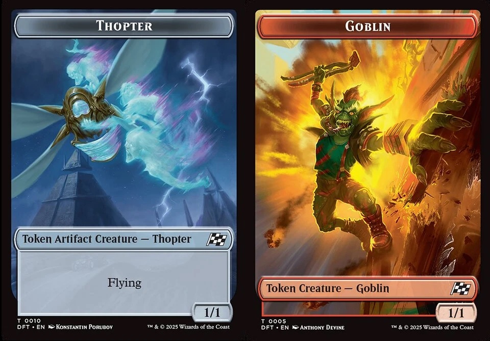 Goblin // Thopter (0010) Double-Sided Token
